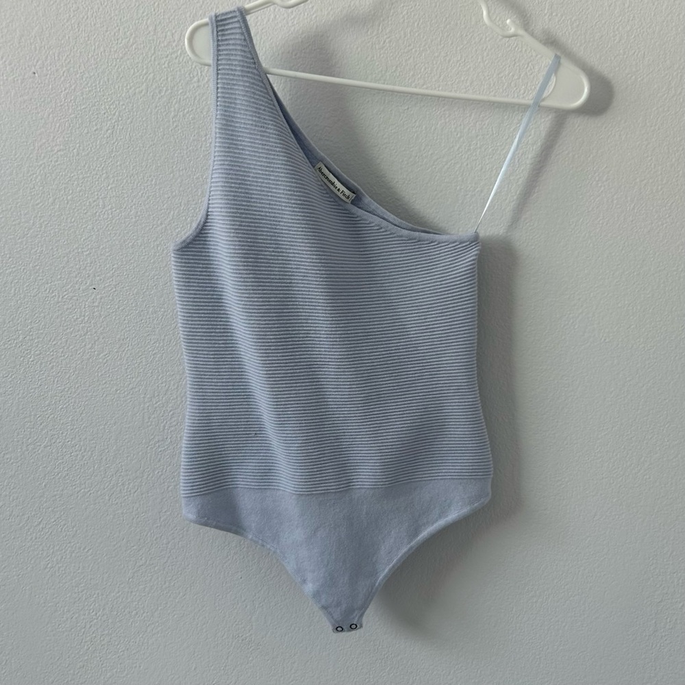 Abercrombie & Fitch One Shoulder Rib Knit Bodysuit
